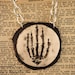 Custom listing for Aonie Hand of Glory Skeleton Hand Necklace by Ugly Shyla