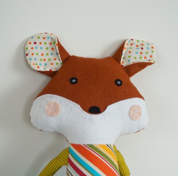 Dashing Fox Plush Toy Soft Doll for Baby and Children