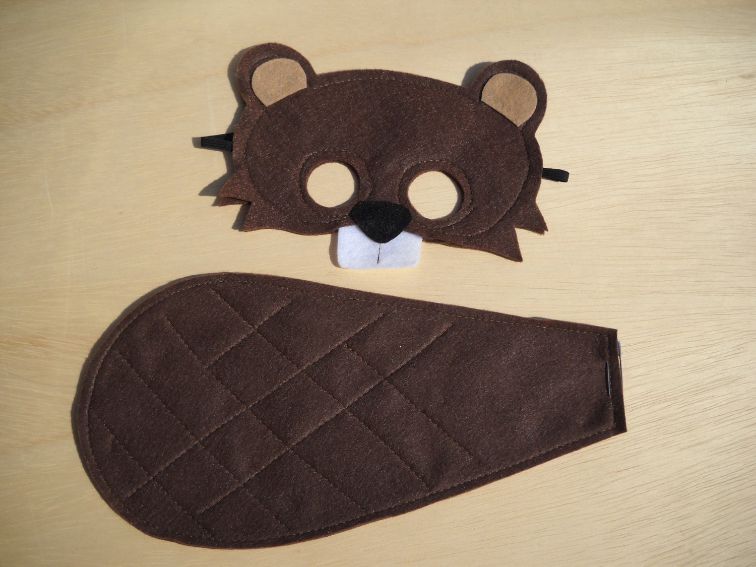 Beaver Mask and Tail for Child