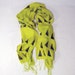 Chartreuse Triangles Silk Scarf