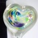SMALL Glass Heart Paperweight with Pouch by Rebecca Zhukov