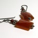 Carnelian Earrings . Harvest Spice Earrings . Autumn Fashion . Sterling Silver