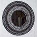 Mosaic Mirror Stained Glass-Mixed Media Black and Silver