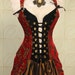 Reserved for DebraLynn Waist 30 to 32 Red and Gold Swirl Buccaneer Pirate Coat
