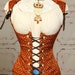 CLEARANCE-WAS 99-Waist 24 to 26 Copper Diamond Vixen Corset
