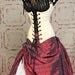 Burgundy Diamond Pintuck Full Length Skirt