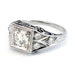 RESERVED Platinum Edwardian European Cut Antique Diamond Engagement Ring