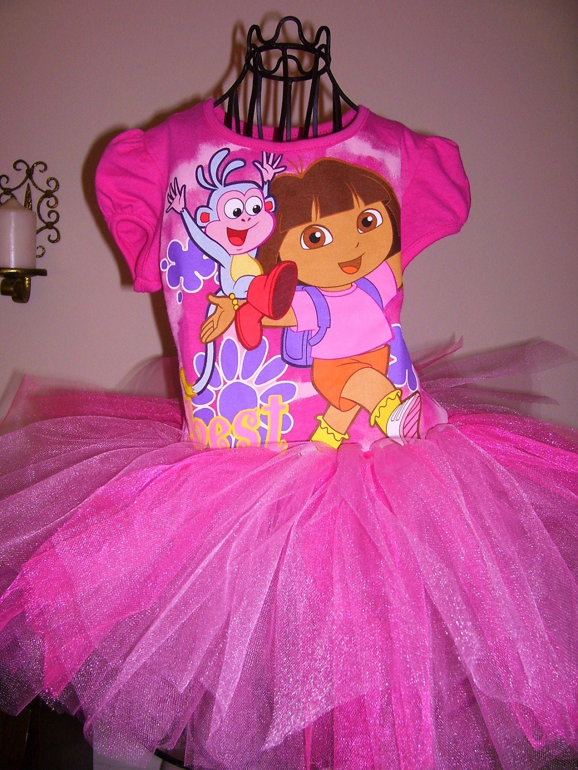 DORA the Explorer Tutu Dress size 5t..ready by DesignsbyClaudia