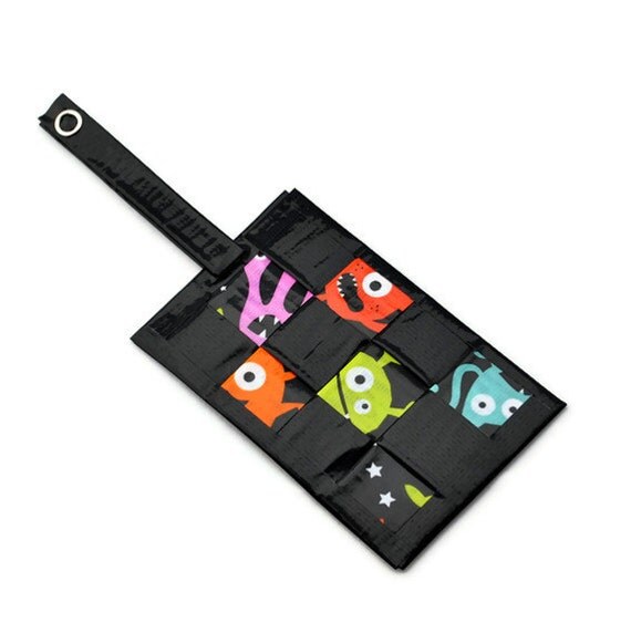 Aliens Duct Tape Luggage Tag by bluebamboo on Etsy