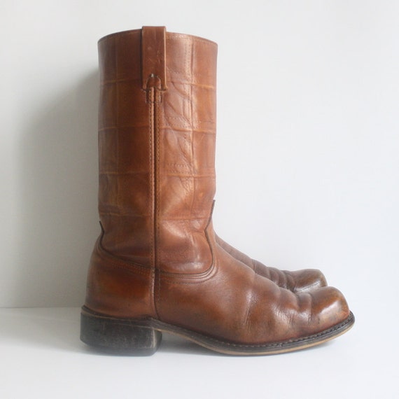 Vintage 1970s Campus Leather Dingo Boots Men's 9 by nstylevintage