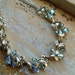FREE SHIPPING Vintage Aurora Borealis Rhinestone Necklace