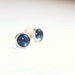 Sapphire stud earrings sterling silver September birthstone