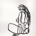 abstract figure III, female, sumi ink line drawing