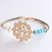 Seaside Bubble Jewelry Bracelet, 16K Gold Plated, Freshwater Pearls, Turquoise Beads, Beach Inspired, Seashore, Under 25