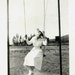 vintage photo Woman in Swing HOw I spend my Time