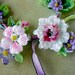 FRENCH GARDEN HelensHarvest Lampwork Glass Floral Bead Set Handmade Beaded Necklace