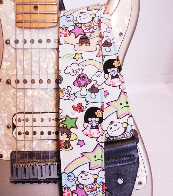 manga anime indie guitar strap