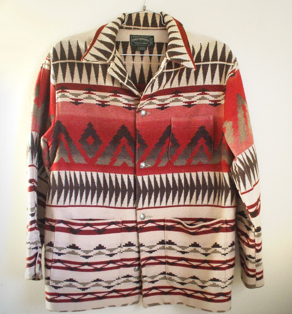 Blanket Coat Vintage Ralph Lauren Country Collection Jacket
