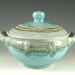 Casseroles (One Quart) in turquoise glaze, Great wedding gift , wheel thrown stoneware pottery