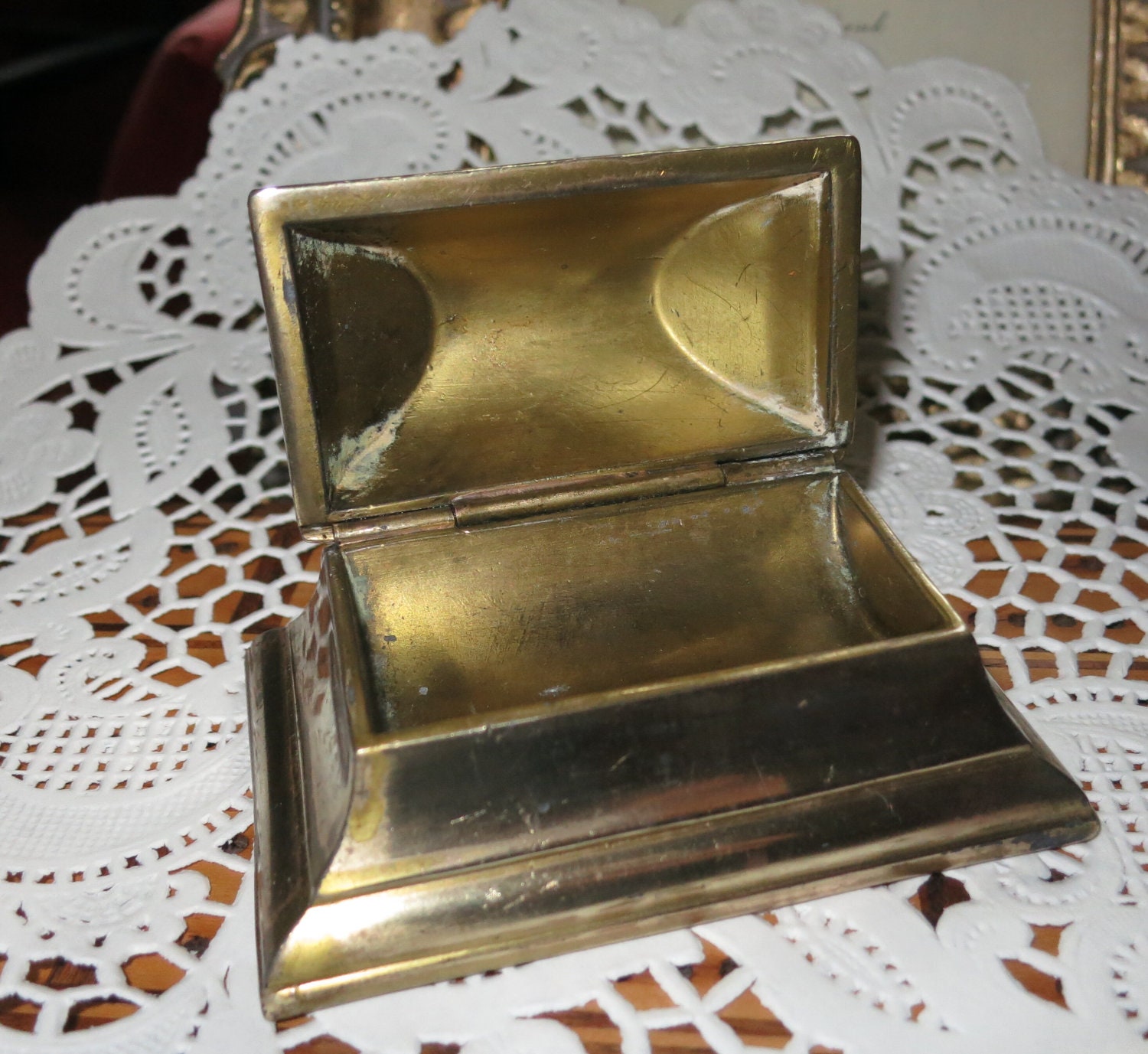 Vintage Brass Stamp Holder