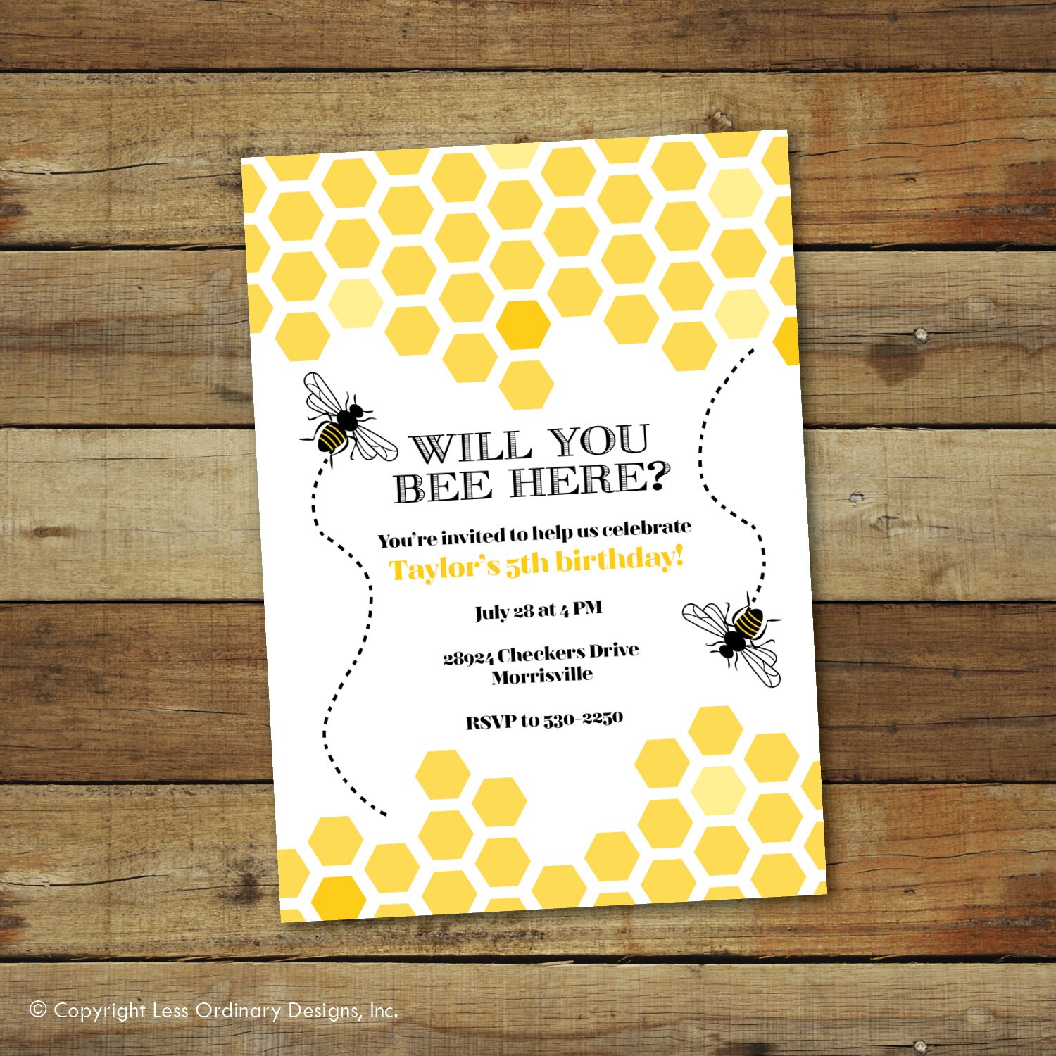 Honey Bee Invitations 8