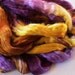 Hand Dyed Mulberry silk roving 2oz oliviola