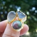 SALE SALE SALE ------------Quartz and Druzy Triple ring