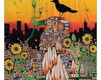 Sunflowers In the City Print