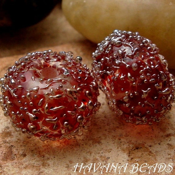 NEW CANDY APPLE Sparkle Earring Pair Set of 2 by HavanaBeads