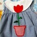 Gingham Tulip Romper 9-12 Months