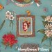 Alexander Henry Fabric, Viva Frida, Blue, HALF YARD