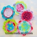 Sewn Fabric Flowers Embellishment Set - Small