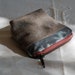 hand dyed hemp small canvas zip purse