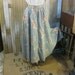 Vintage Blue Rose maxi Skirt floral Ralph Lauren long gathered cotton S M
