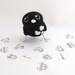 Sale Needlefelted Black Love Bird Monochrome Hearts