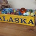 Rustic Treasure Tray - Alaska License Plate Tray