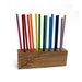 Simplicity No 3 - Back To Nature - College bound - Organic Natural Maple Display Pencil Holder Rack by Tanja Sova