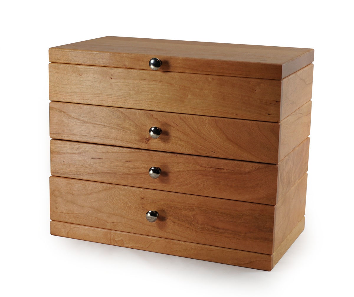 Modular Jewelry Box System Cherry Set