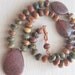 Rustic copper necklace, Red Creek Jasper and Muscovite necklace with copper, bold, statement necklace