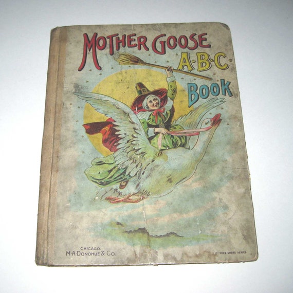 Mother Goose ABC Book Vintage Late 1800s or by grandmothersattic