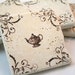 Stamped Tile Coasters Tea Pot Tea Party Wedding Favor Tumbled Tile Vintage Inspired