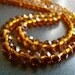 Brandy Citrine Faceted Rondelles