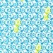 ON SALE--Perfectly Perched---Swirls in Meadow - 1 yard--Laurie Wisbrun for Robert Kaufman