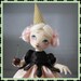 SALE- Art Doll, Ice Cream Sundae Sally, Soft Sculpture Gallery Piece