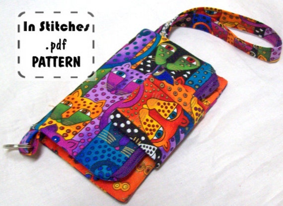 Download Small Wallet Wristlet PDF Pattern DIY Clutch by sidquilts on Etsy