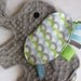Waves Blue and Green Elephant Sensory Lovey