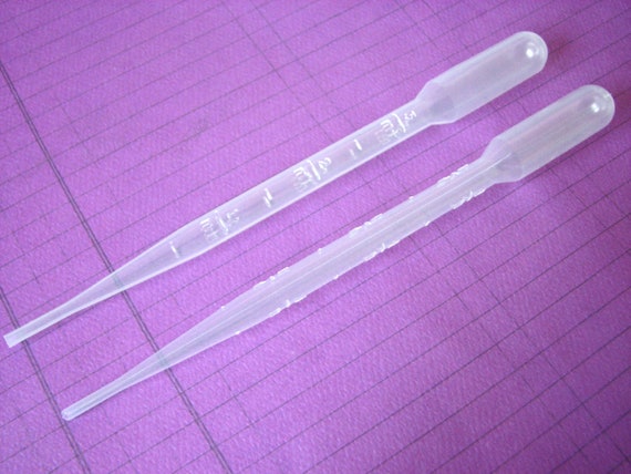 3 Pipettes 3ml Plastic Disposable Dropper by theglassconnection