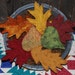 Primitive Fall Leaves Tucks Beautiful Autumn Colors Ornies Bowl Fillers