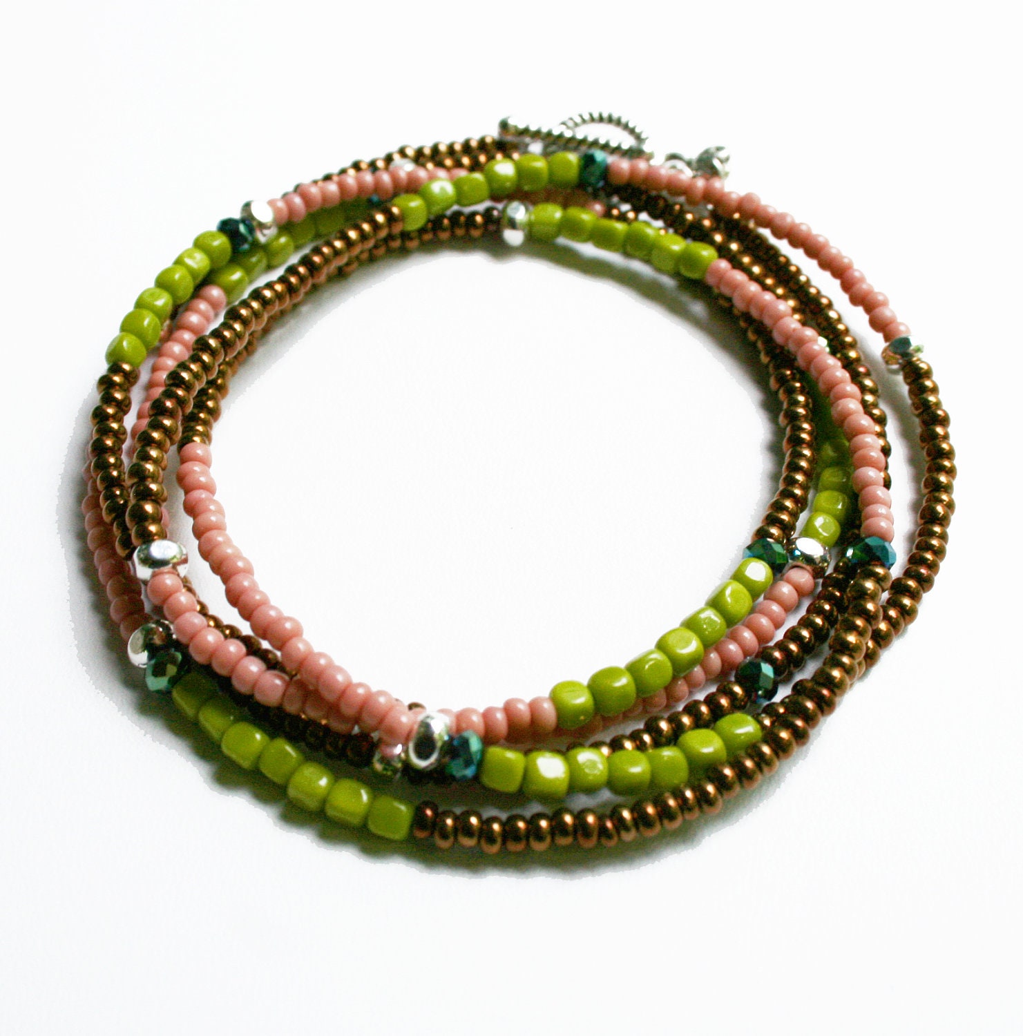 MultiPurpose Long Seed Bead Necklace or Bracelet
