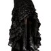 Ruffle Skirt, Black Combo, Cabaret, Vaudeville, Steampunk, Vampire, Noir, Gothic, Witchy, Black Rock, Dance